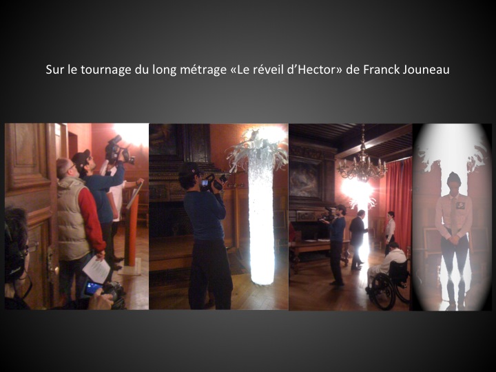 Lors du tournage du long métrage "Le réveil d'Hector" de Franck Jouneau